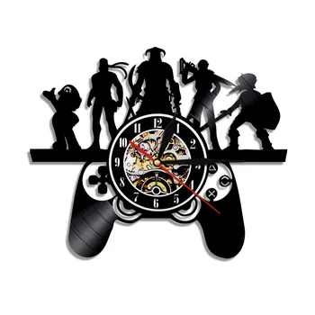 

Classic12inch Game Vinyl Dimming Wall Clock DIY Record Wall Clock Cartoon Creative Home Decoration Wall Clock