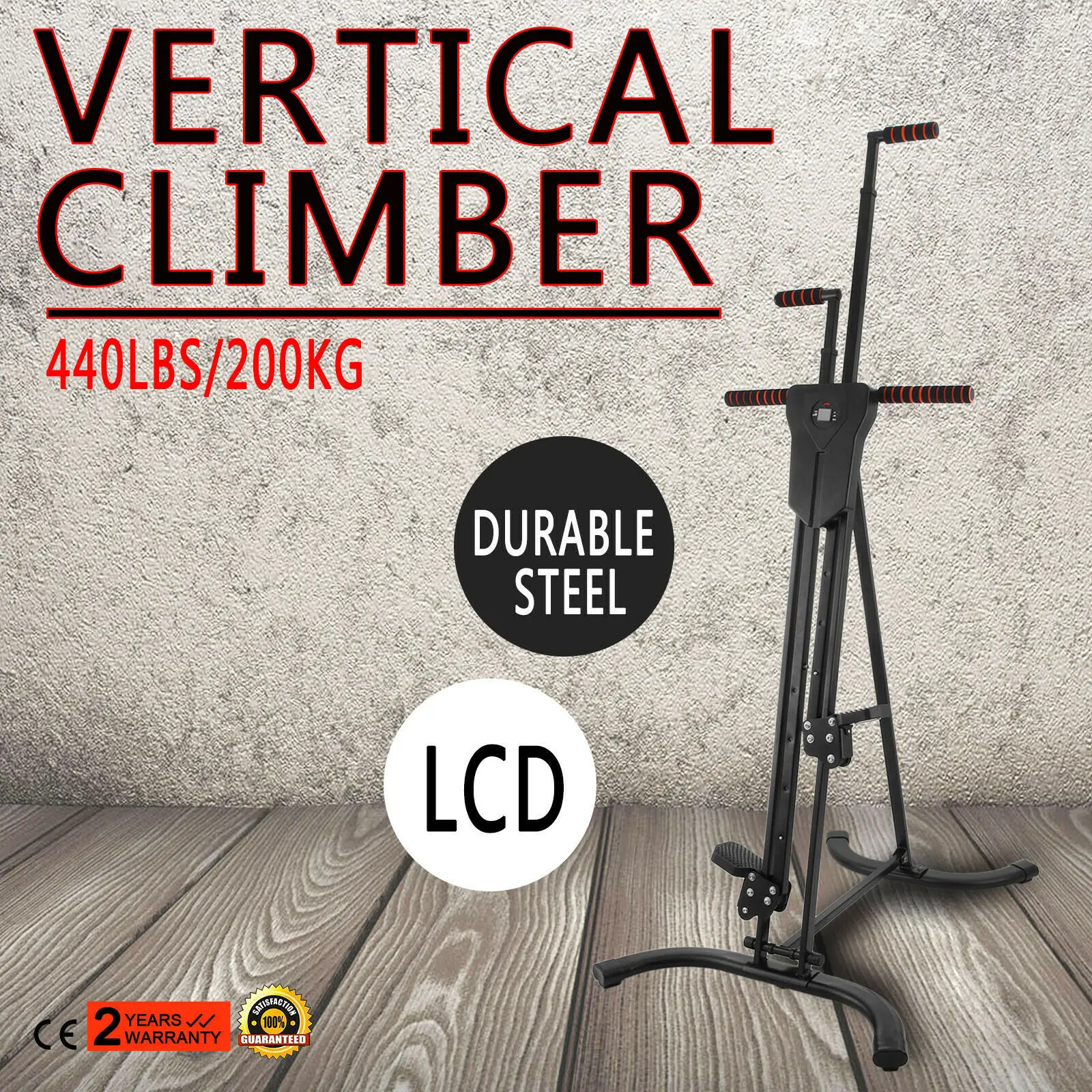 

Morden Cardio Fitness Workout Step Counter Vertical Climber Stepper Leg Machine Calorie