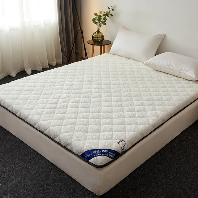 Floor Tatami Keep Warm In Winter Mattresses Foldable Lambswool Matress 3-4cm Thicken Bed Mat for Single Double King Queen Size White