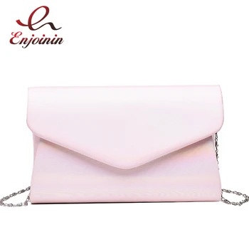 

Simple Laser Reflective Pu Leather Ladies Daily Clutch Bag Envelopes Chain Purse Shoulder Bags Women Crossbody Bag Handbag