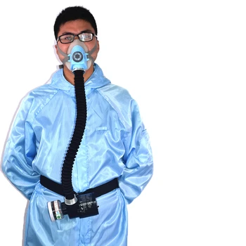 

New Electric Air Fed Full Face Gas Mask Constant Flow Supplied Respirator System Kit Protective Mask For Construction Power Tool