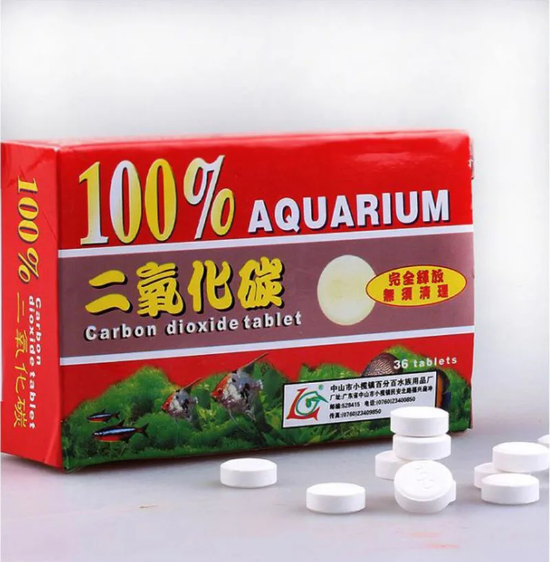 36 шт. CO2 углекислого газа растений таблетки для растений аквариума аквариум диффузор 85WC