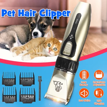 

Electrical Dog Hair Trimmer USB Charging Pet Hair Clipper Rechargeable Low-noise Cat Hair Remover Grooming Hair Cutter Machine