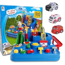 Детский Набор железной дороги, развивающие игрушки для автомобиля, 3 машины, инерционный трек для автомобиля, Diecasts& Toy Vehicles, подарок для мальчиков