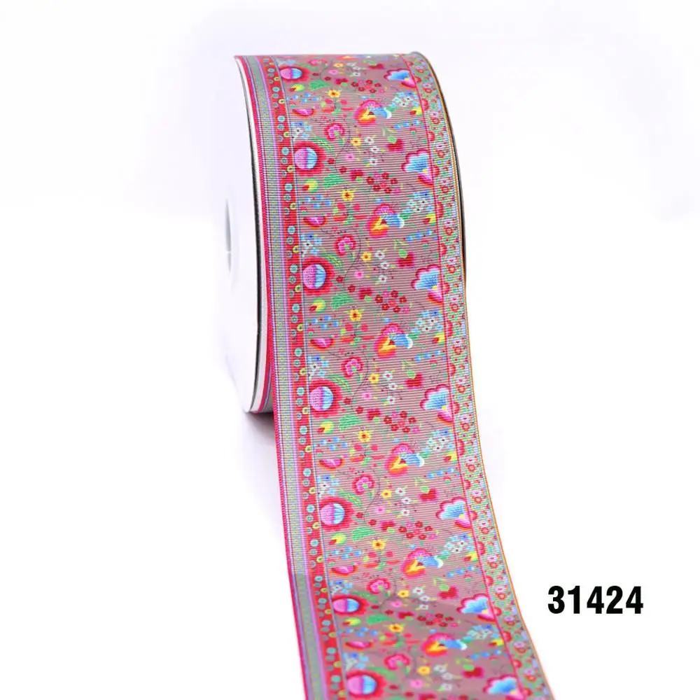 50 ярдов мультфильм напечатанный grosgrain ленты 31389 - Цвет: 31424