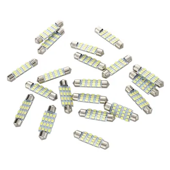 

20x 42mm 16 LED Car Interior White SMD 3528 e Light Lamp Bulb 211-2 578 212-2