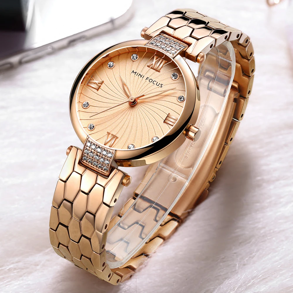 Dress Watch Mini Focus Elegant Women Famous Ladies Luxury Brand Stainless-Steel Reloj