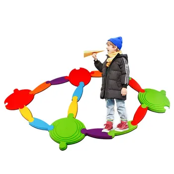 

16pcs Kids Rivers Islands Balance Board Children Sensory Training Equipment Canoe Bridge Balance Blocks Kids Outdoor Sports Toys