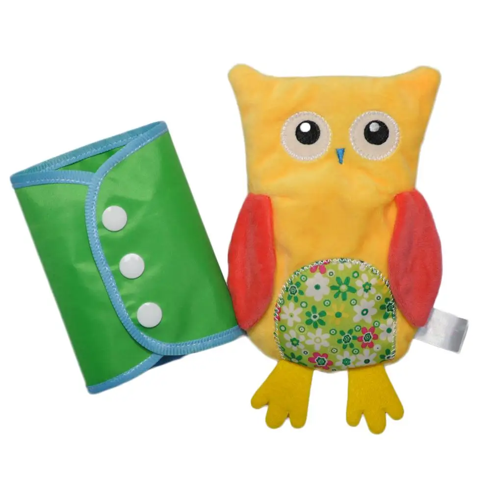  4 PCS Cute Owl Plush Dress-up Toy Development Early Educational Teaching Animal Cute Plush Aid Set  - 4000338068838