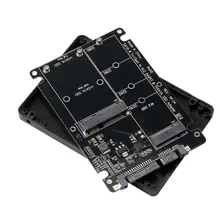 2 в 1 NGFF M.2 B M Ключ Mini PCI-E или mSATA SSD SATA III адаптер карты для полный Msata SSD/2230/2242/2260/22x80 M2