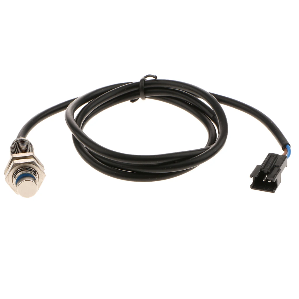 MagiDeal Motorcycle Speedometer Tachometer Digital Sensor Wire with Magnet