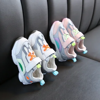 

New Children Sneakers for Boys Girls 2020 Fashion Contrast Color Student Breathable Leisure Mesh Shoes Baby Children Sneakers