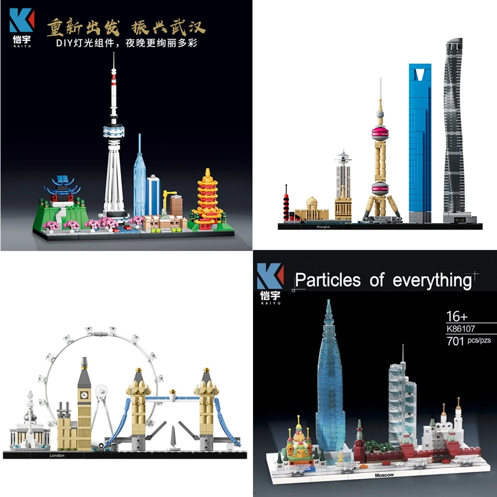 Коллекция очертаний архитектуры лондонская башня глаз мост строительные блоки