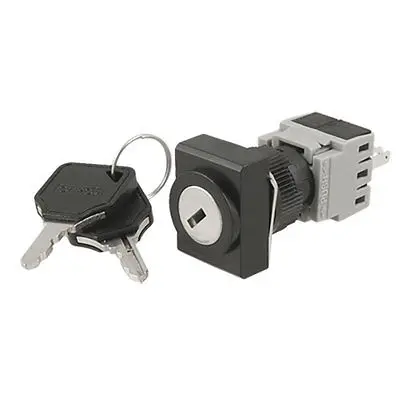AC 250V 5A два 2 Позиции поворотный переключатель на замке с ключом DPST 1 N/O NO 1 N/C NC
