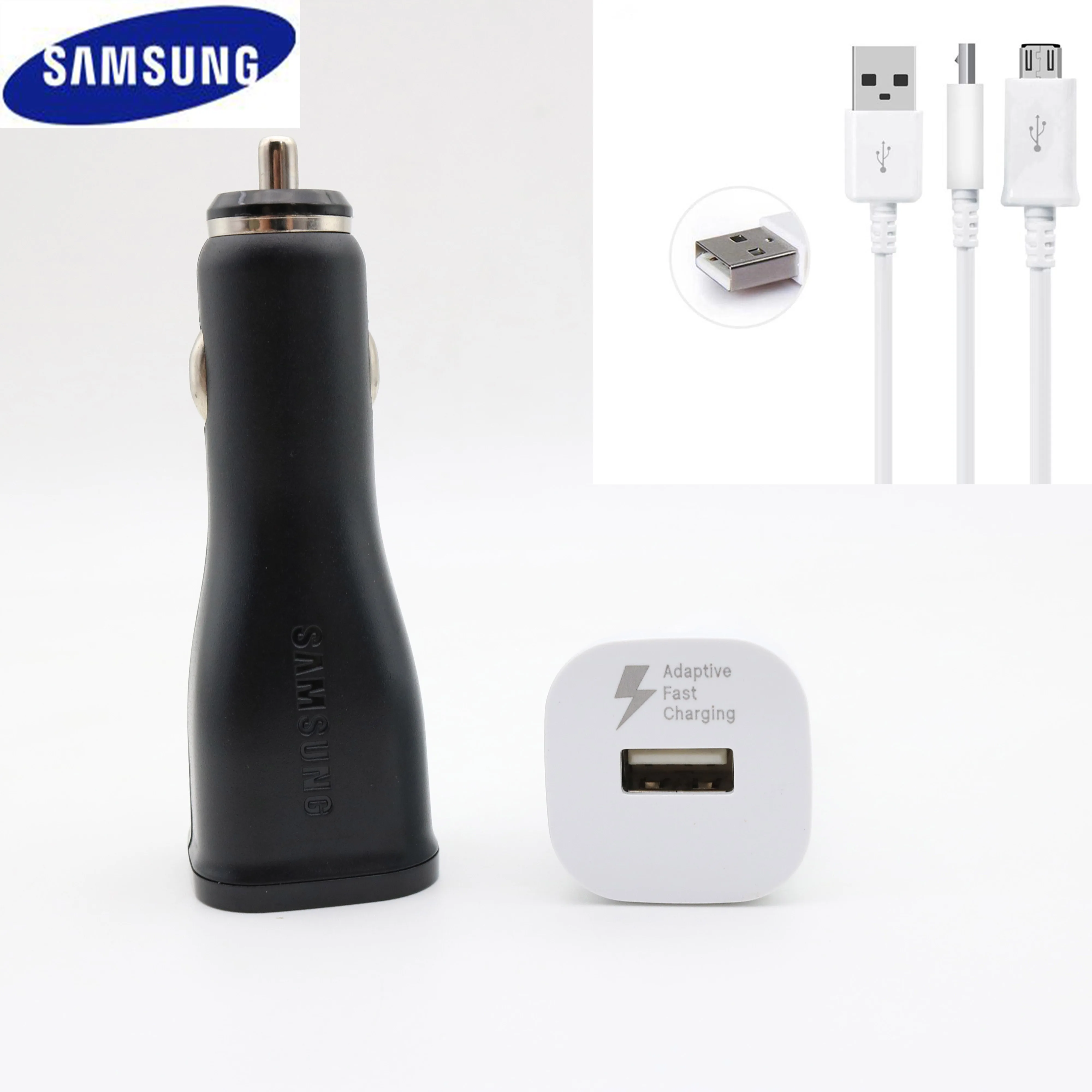 Samsung note 10 plus автомобильное зарядное устройство Быстрая Зарядка Micro usb type C кабель для Galaxy S10 S9 Plus S6 S7 Edge Redmi note 7 K20 pro