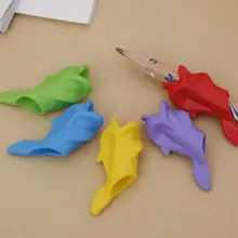 5 шт./упак. силиконовый дельфинами рыбками и Стиль детей студентов держатель для карандашей и ручек коррекция осанки при письме подарок