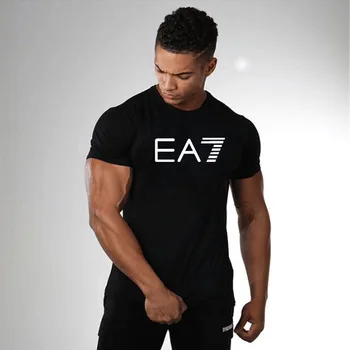 

2020 Summer Men T Shirt Hot Sale Gym Sport tshirt Men Running Workout Training Tees Fitness Top Sport Short Sleeve t-shirt