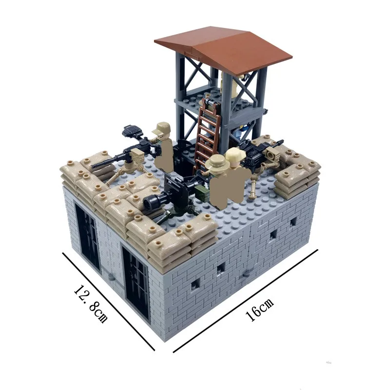 WW2 Militär 8 Armee Soldaten Base Set Fit Lego Bausteine Kinder Spielzeug Neu 