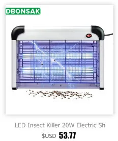 Модернизированная Электроника ловушка для летающих насекомых моли муха ОСА светодиодная Ночная лампа Жук инсектицидная лампа черный Killing «электронная мухобойка» CN Plug