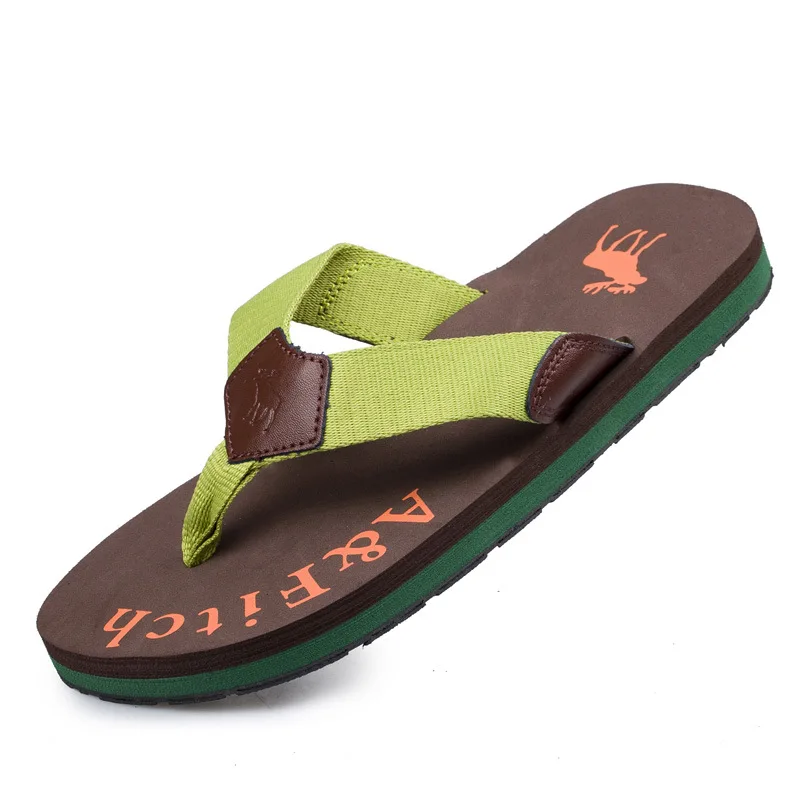 

New Style Summer Sandals Europe And America Dacron Denim Fashion Slipper Anti-slip Flip-flops Men's