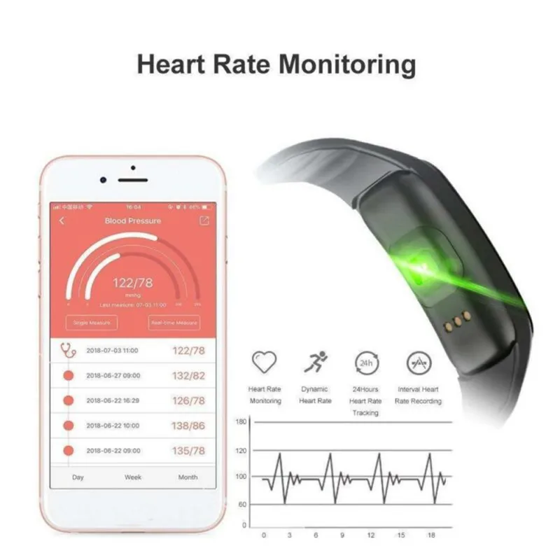 Moresave C1Plus, умный браслет, цветной экран, кровяное давление, фитнес-трекер, пульсометр, смарт-браслет, спортивный, для Android IOS V