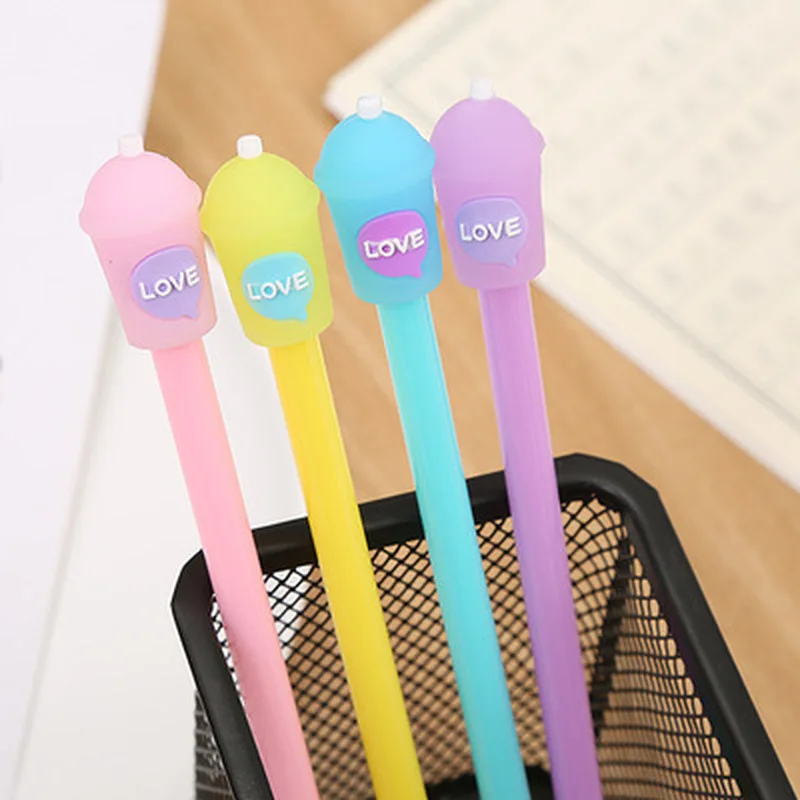 1pcsBaby бутылка для геля Pen0.5mm новинка мультфильм гель студенческие ручки