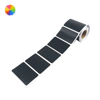 

1 Roll 150pcs High Quality Kitchen Labels in Black . Blank Sticky Labels in Slate Format for Boxes and Pots, 4cm x 6cm XBFF
