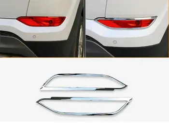 

Chrome Rear Trunk Bumper Reflector Fog Light Foglight Lamp Cover Frame Garnish Car Styling For Hyundai Tucson TL 2016 2017 2018
