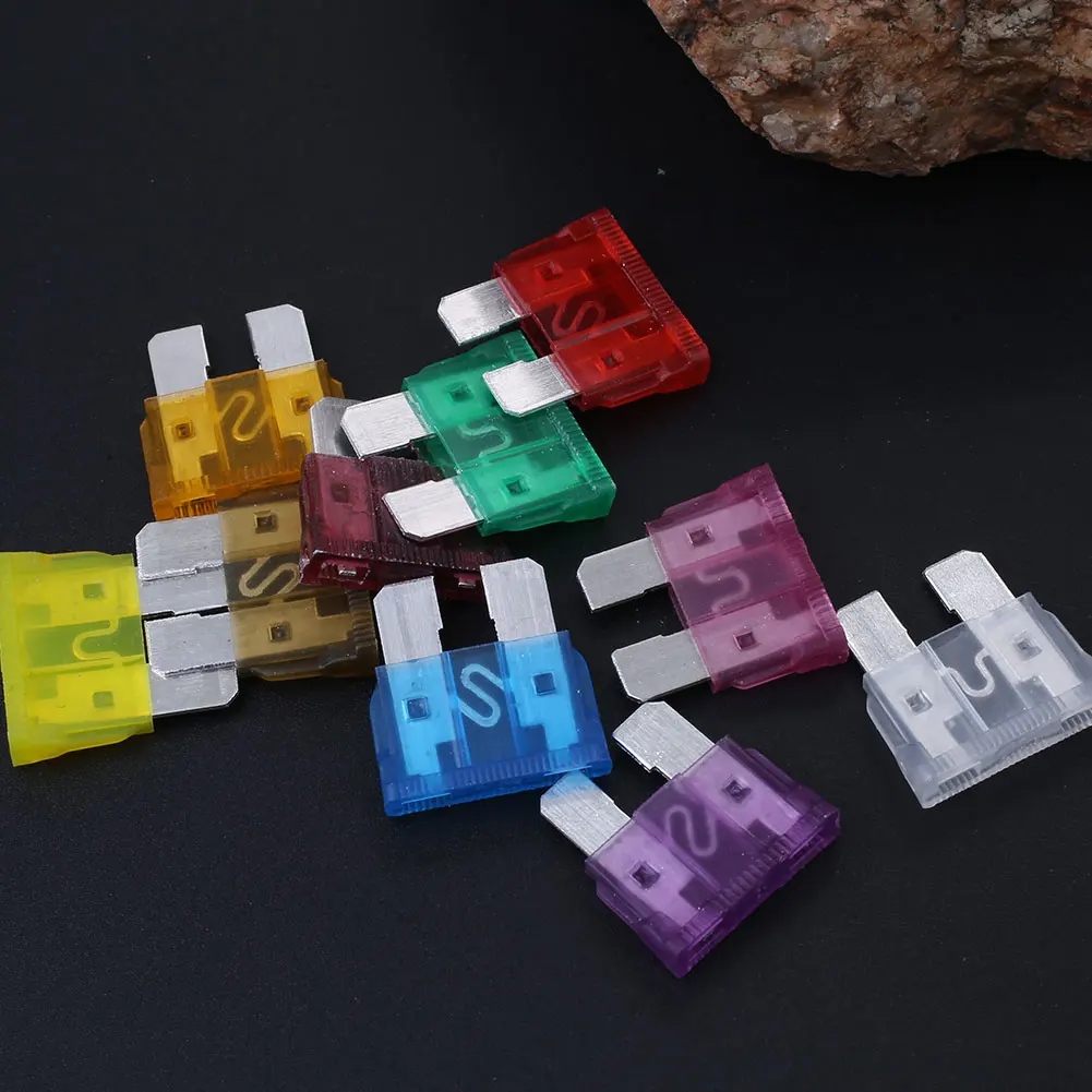 Medium Fuse Assortment Blade Fuse Kit Circuit Protector Multicolor Blade Fuse for Car Accessories
