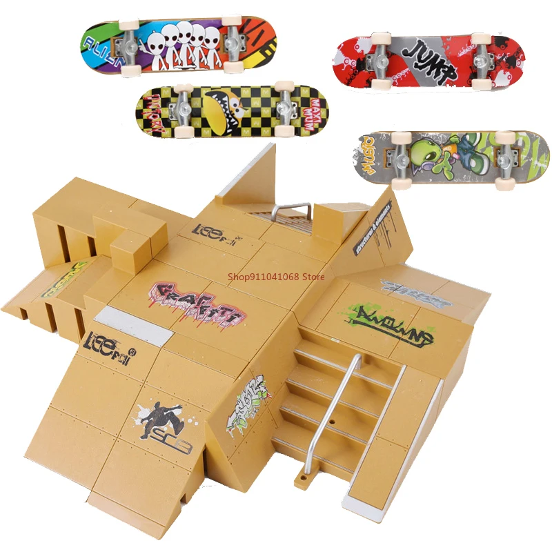 Buy Finger Skate Park Ultimate Half Pipe Ramp Set, KETIEE Finger