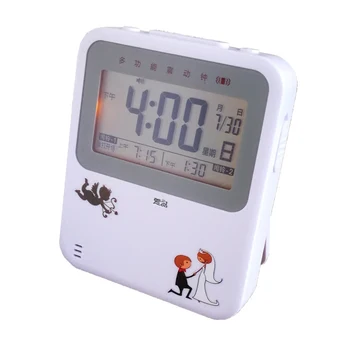 

Vibration Loud Alarm Clock Student Dormitory Silent Wake Up Light Alarm Clock Sunrise Wekker Projectie Household Goods SC OO50AC