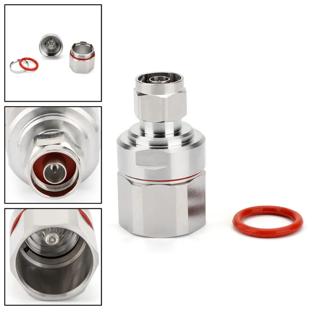 Areyourshop распродажа 4 шт. Разъем N Male зажим 7/8 &quotдля гофрированной меди Стандартный