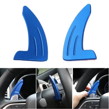 

for Jeep Grand Cherokee 2014-2019 Steering Wheel Shift Paddle Car Interior Mouldings Shifter Trim Cover(Blue)