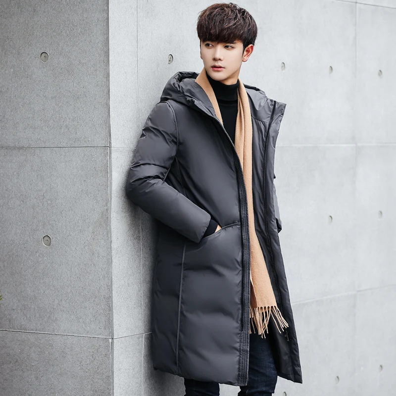 

2019 New Long Can Withstand - 20 Degrees Winter Jacket Men Big Real Fur Collar Hooded Duck Down Jacket Big Size 2XL 3XL 7805