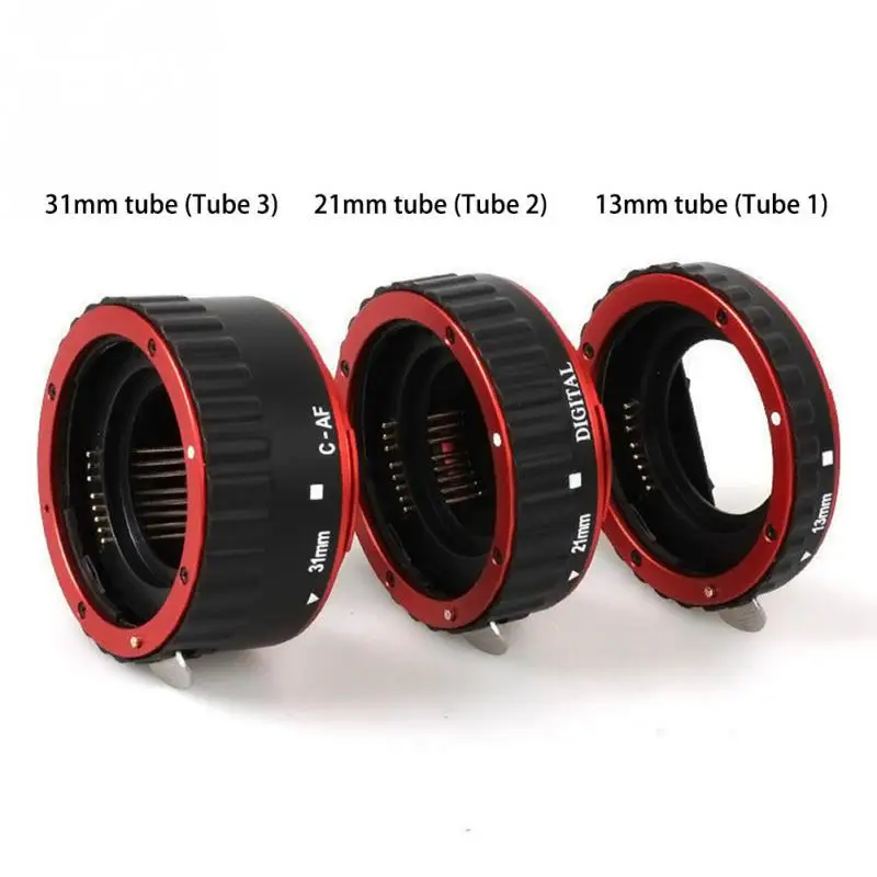 

3 in 1 Lens Adapter Mount Auto Focus AF Macro Extension Tube Ring For Canon EF-S T5i T4i T3i T2i 100D 60D 70D 550D 600D 6D 7D