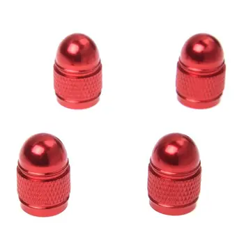 

Fashion-4pc new valve cap tire pressure cap wheel cover dust Xelo rod for Auto Car - red