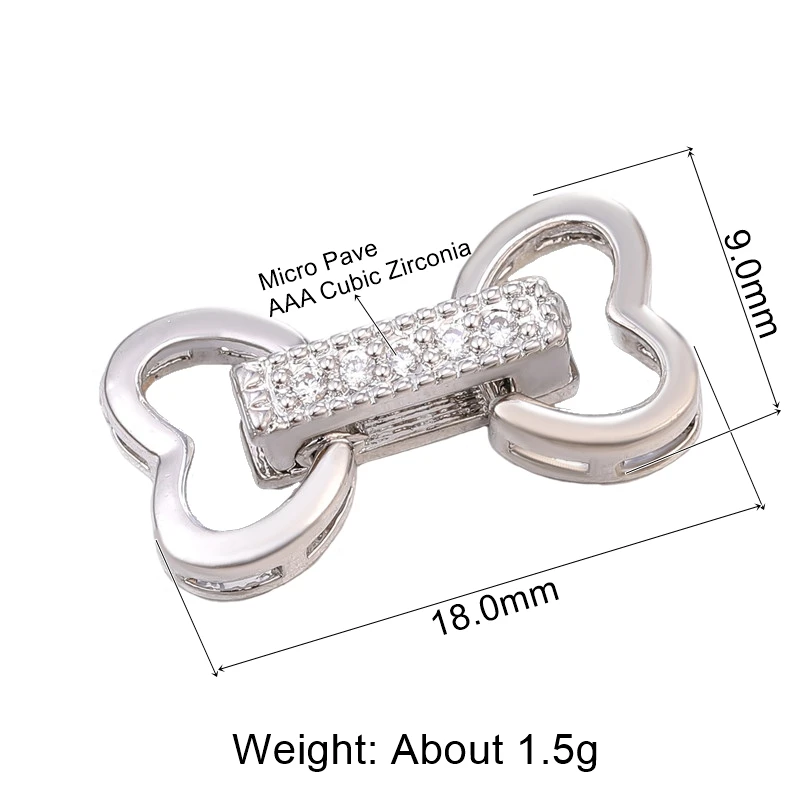 White Gold Juya DIY украшения из жемчуга крепления поставки застежка застежки аксессуары для бисероплетения натуральные камни жемчуг Изготовление ювелирных изделий - Цвет: White Gold