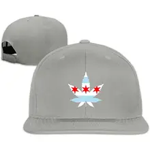 Унисекс Snapback Hat Weed Chicago Flag регулируемая бейсболка