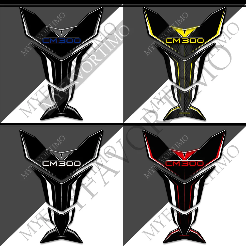 For HONDA Rebel CMX CM 300 CMX300 CM300 Decal Emblem Logo Protector Fuel Oil Kit Knee Tank Pad Stickers