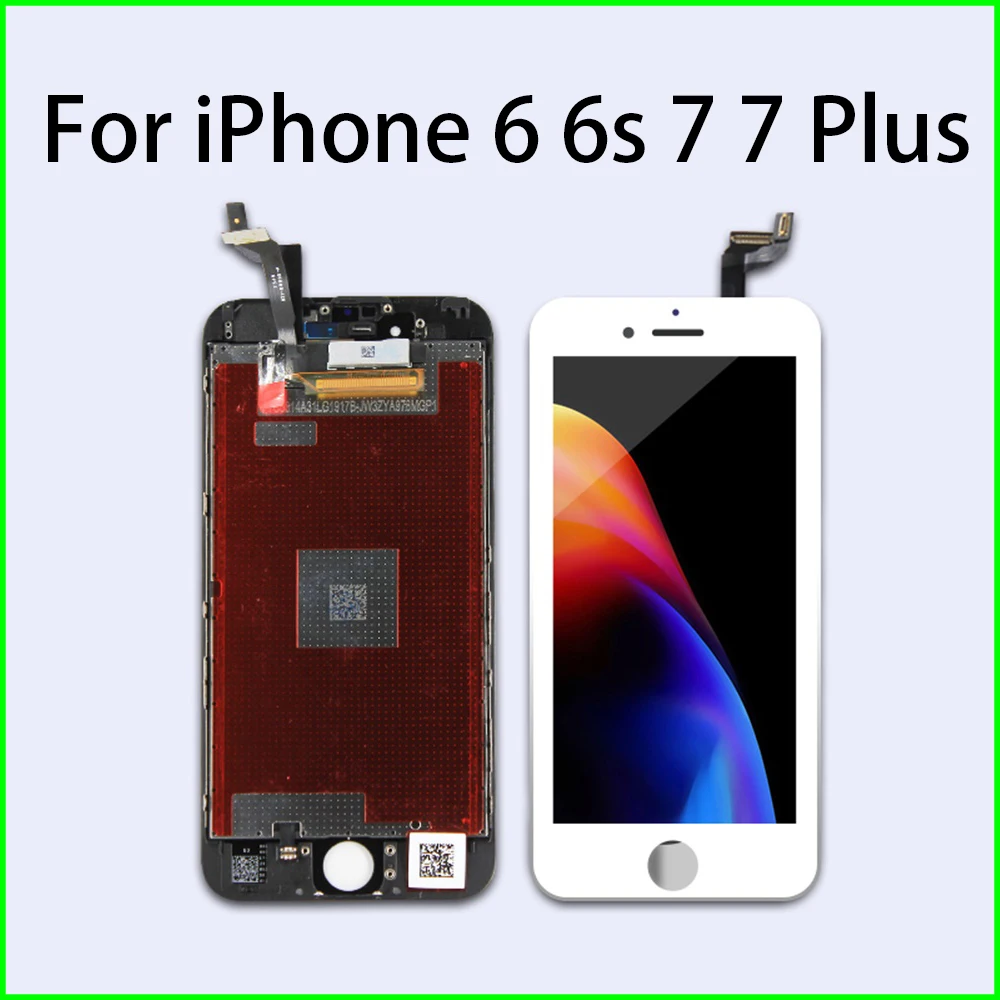 Pantalla LCD Replacement for iPhone 6 6S 7 7 Plus Screen 3D Touch Digitizer Assembly Display No Dead Pixel with Screwdrivers+Gif