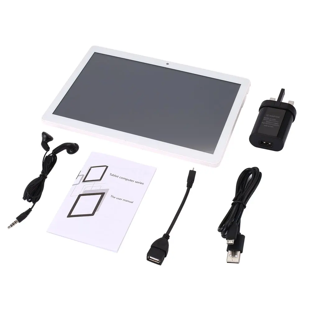 IPS Display Quad-core Wcdma Bluetooth Gps 10.1'' 3G Dual Card Metal Tablet - Цвет: rose gold UK plug