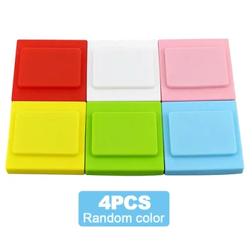 

4pcs/pack Wall Decorative Bathroom Accessory Universal Silicone Easy Install Light Switch Cover Dust Proof Socket Protective