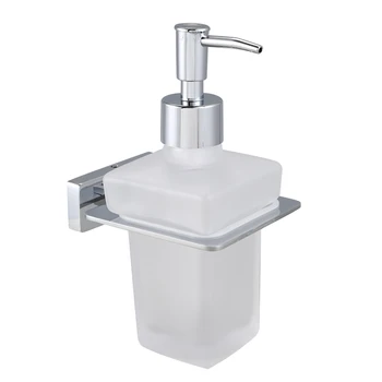 

Liquid Soap Dispenser Pump,Wall Mounted Soap/Lotion Dispenser Pump Perfect for Bathroom Or Kitchen, Home Hotel - Frosted Glass C