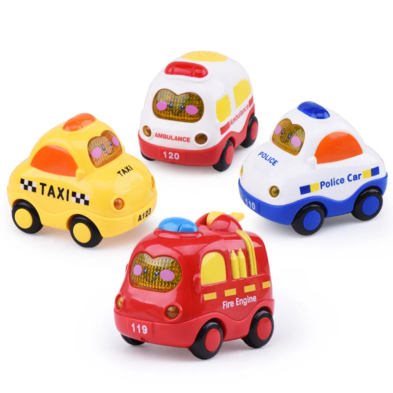 

Baby Toy Car Child Inertia Car Boy Toy Fire Truck Ambulance Taxi Sound and Light Effect Children Gift Toy Toy Car
