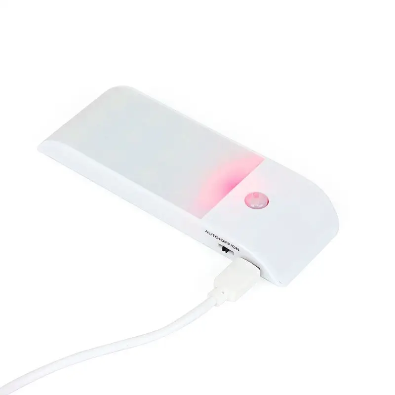 12LED USB Перезаряжаемые движения индукционный Сенсор ночник для шкафа лампа 3