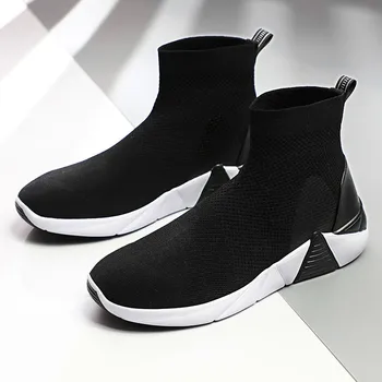 

Fashion 2019 Men Casual Shoes Autumn Outdoor Breathable Sock Shoes Men Sneakers Mesh Shoes Trend Male Non-slip Adult Shoes New