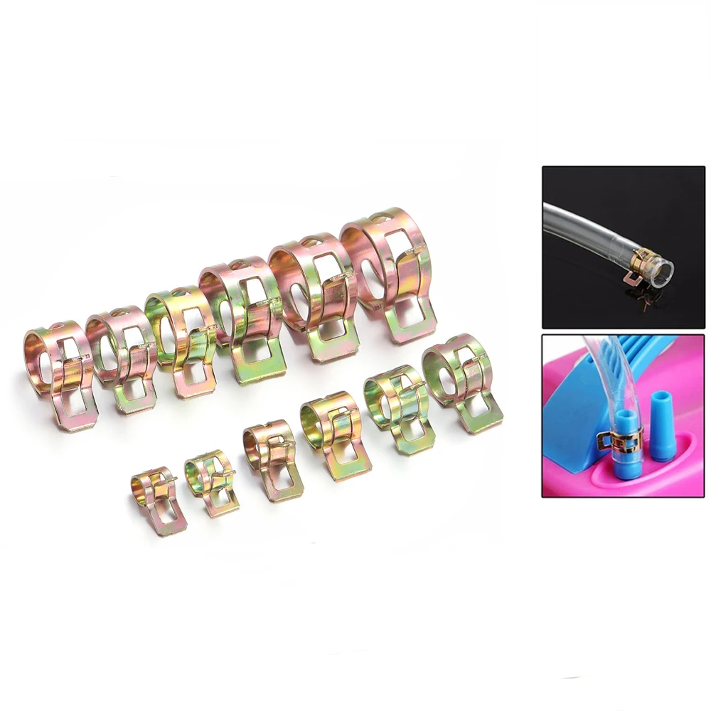 10Pcs Spring Clip Clamps Stainless Steel Galvanized Fuel Oil Line Water Hose Pipe Fastener Tube Clamp Accessorie spring clip clamps,spring clamps