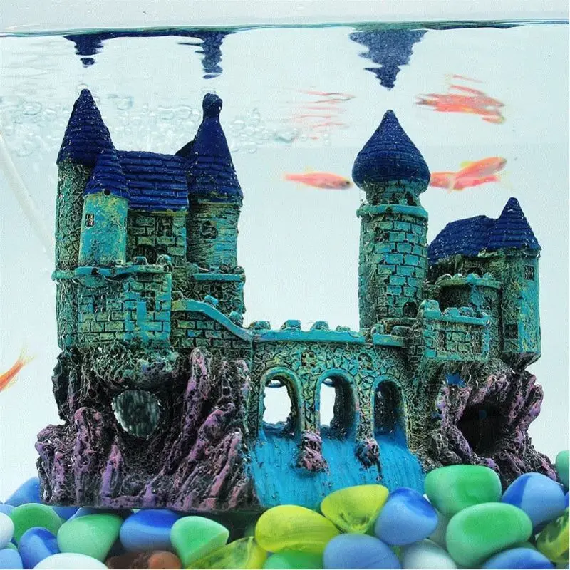Аквариум Темный замок аквариум, декоративный орнамент, имитация аквариума
