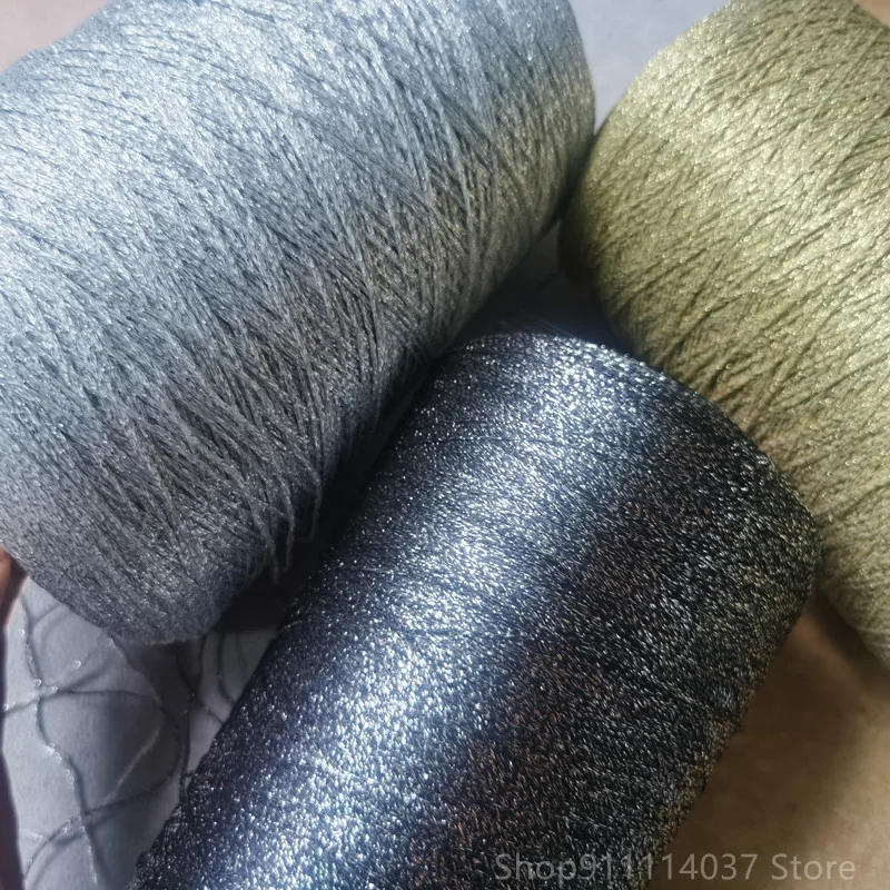 TPRPYN 500g/Lot Metallic Yarn For Hand Knitting hollow Knit Yarn shinny  Crochet Yarn doll Scarf Hat DIY Line Fancy Threads - AliExpress