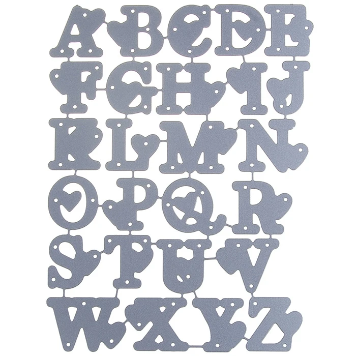 

Love Alphabet Letters Metal Cutting Die Stencil for DIY Scrapbooking Card Making Album Decorative Embossing Craft